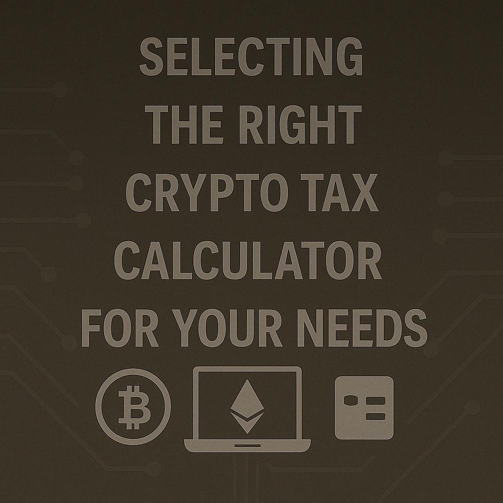 Selecting the Right Crypto Tax Calculator for Your Needs